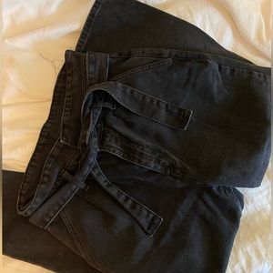 BDG Black high waisted denim with tie